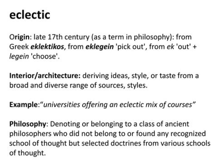 An Exploration Of Eclecticism And Edge