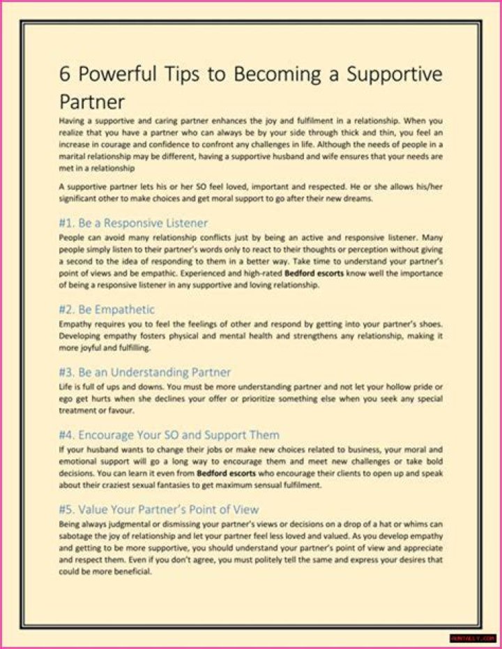 Uncovering The Role Of A Supportive Partner