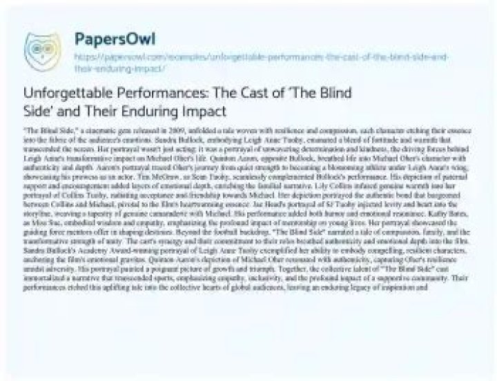 Unforgettable Performances And Enduring Impact